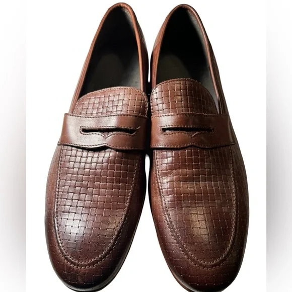 Vintage High End Nettleton Key Largo Brown Leather Slip On 